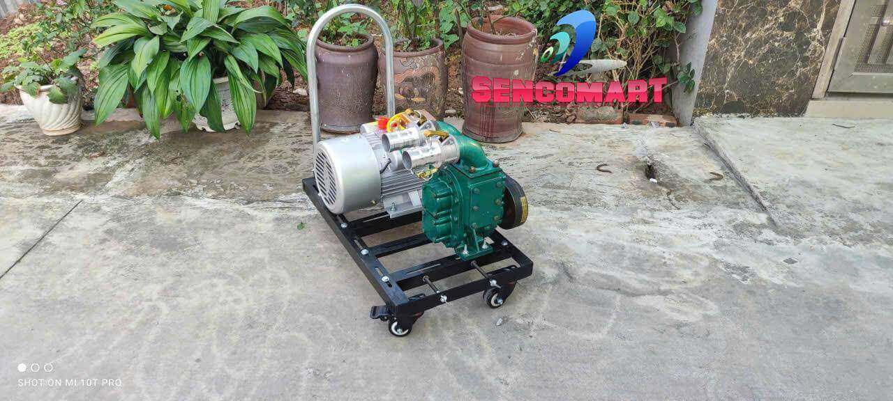 Máy hút bùn siêu khỏe 3.5kW 1 pha - Cửa ngang chống tắc tuyệt đối