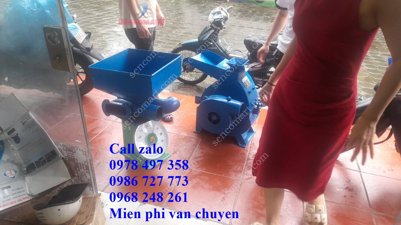 Máy nghiền bột công nghiệp sử dụng động cơ 3pha (giá chưa có động cơ)