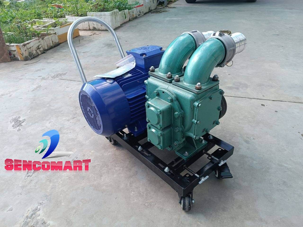 Máy Hút Bùn, Hút Chất Thải Biogas Cửa Ngang 75 Lắp Sẵn Khung Bệ Chắc Chắn