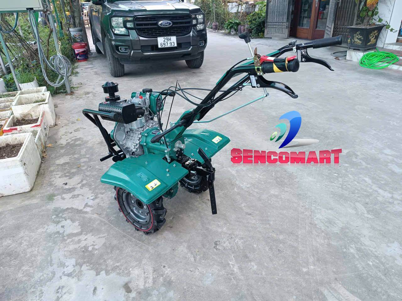 Kỹ Thuật Làm Đất Trồng Cây Ăn Quả Bằng Máy Xới Turbo chạy dầu