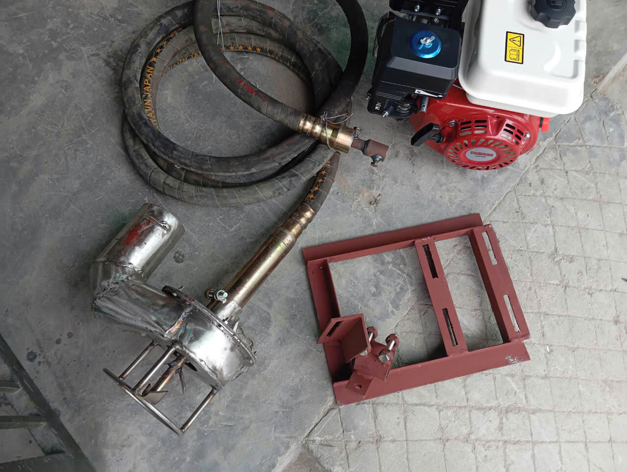 KHUNG HÚT BÙN THẢI CẦN MỀM INOX 304 HB-5M6N