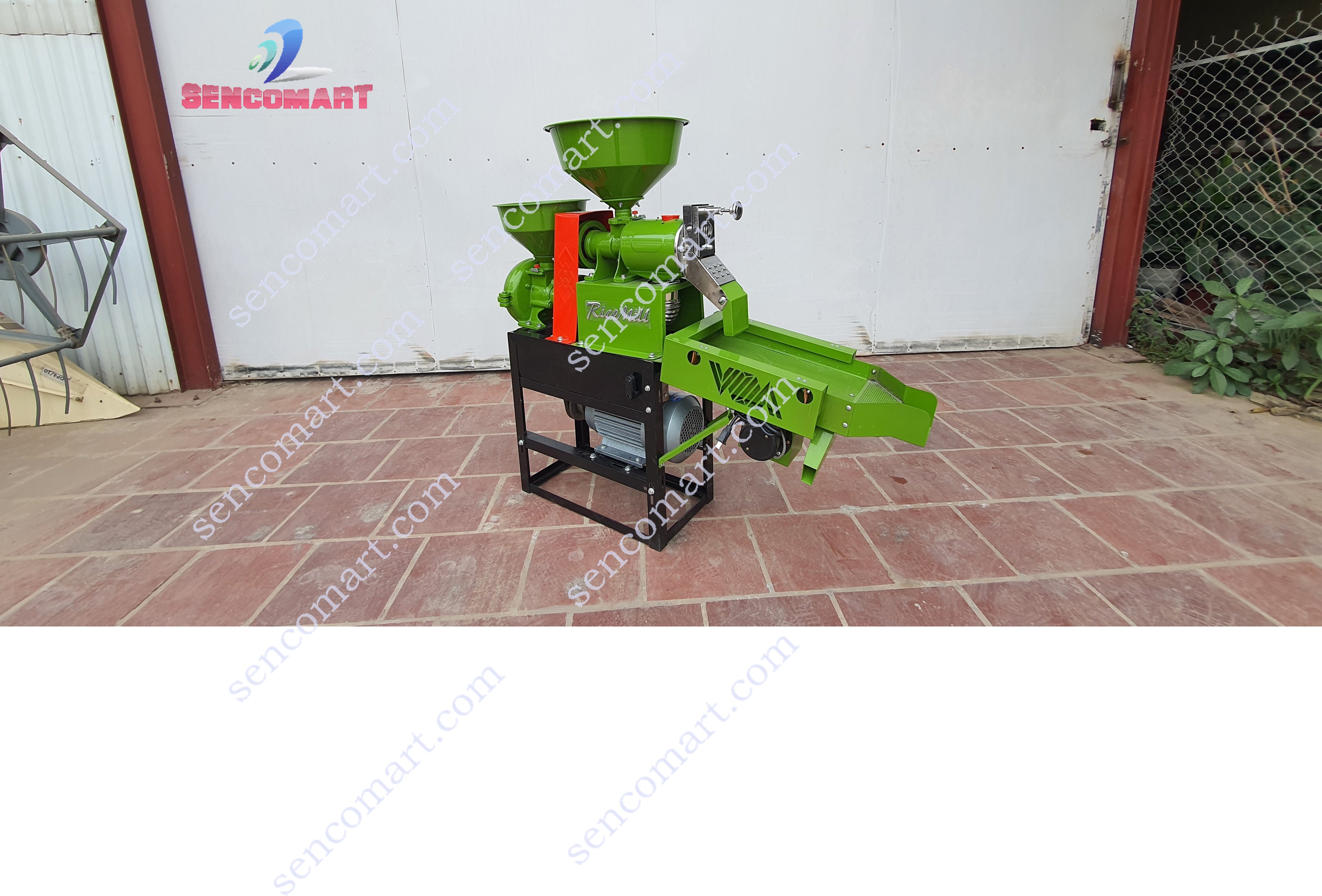 Máy xay xát gạo ba chức năng xay xát lúa gạo –  nghiền bột mịn, vỡ ngô vỡ đỗ SENCO3CN