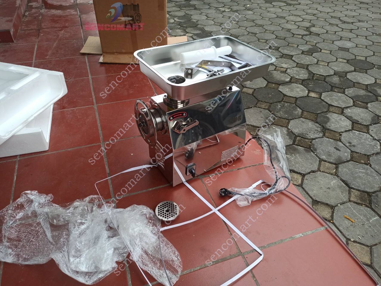 Máy xay thịt, cối đùn thịt inox 304 SC-22 lõi đồng