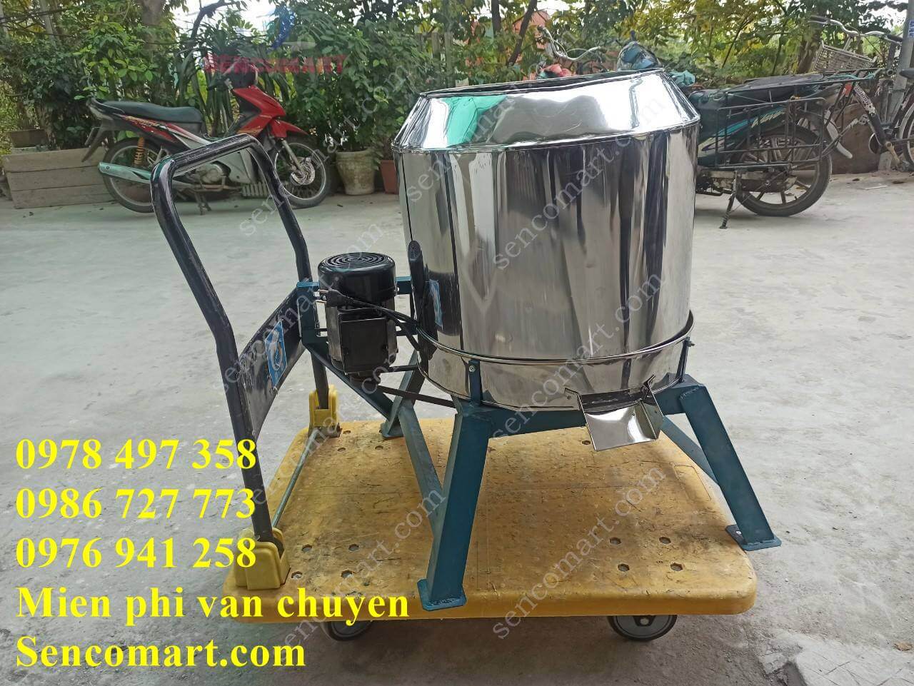 Máy vắt li tâm, có thể vắt nấm mèo làm nhân bánh bao, vắt tinh bột, vắt rau củ quả