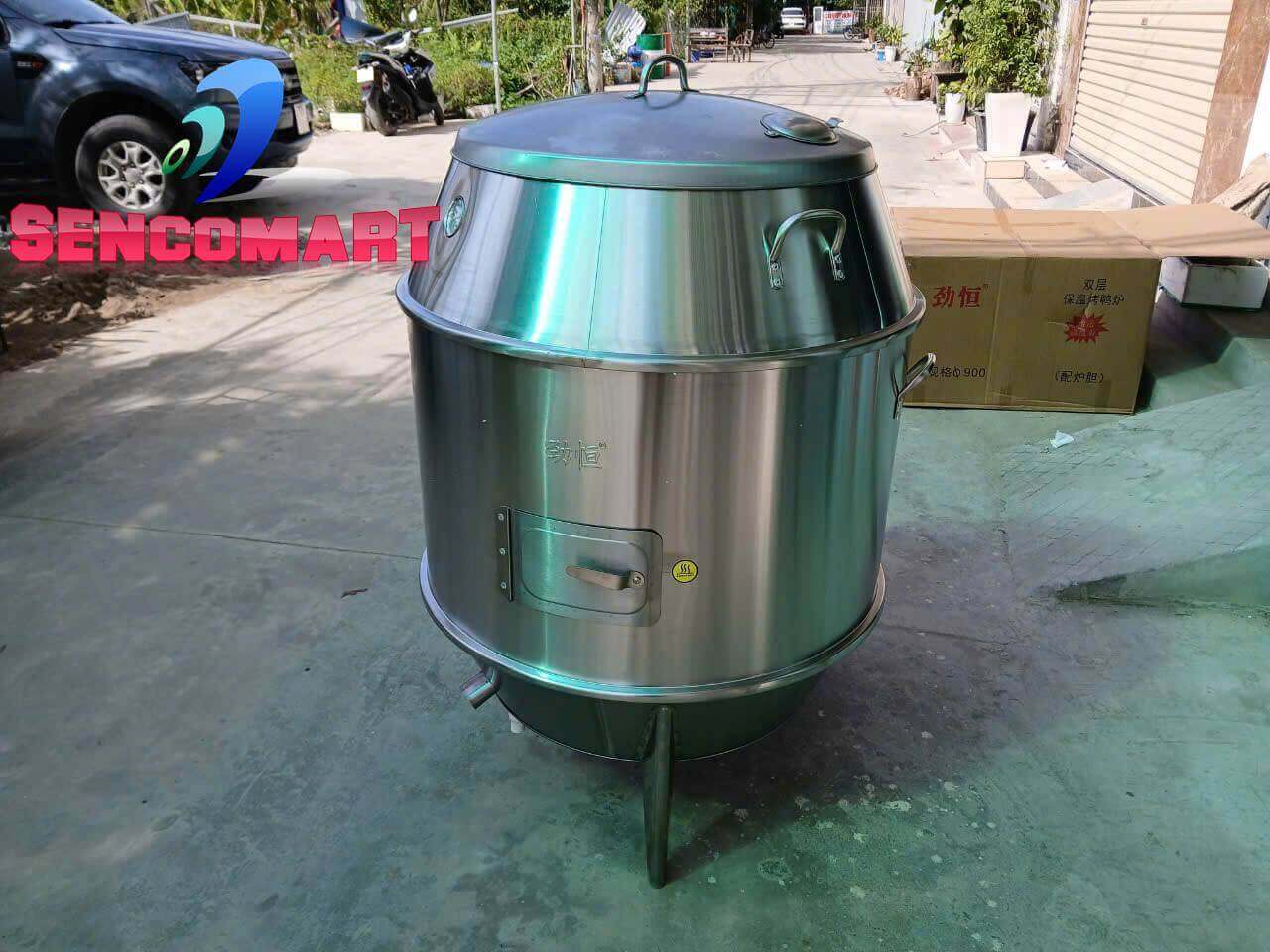 Lu Nướng 80cm – Lò Nướng Than Dạng Lu Cho Nhà Hàng, Quán Ăn