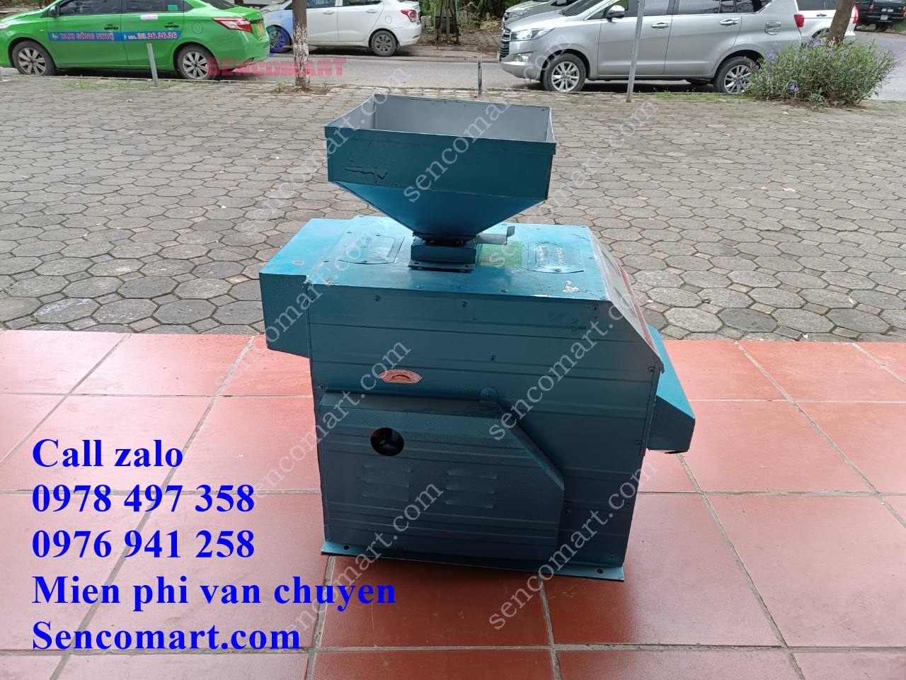 Máy lọc sạn gạo, năng suất 400kg/1h, động cơ 1pha hoặc 3pha theo yêu cầu