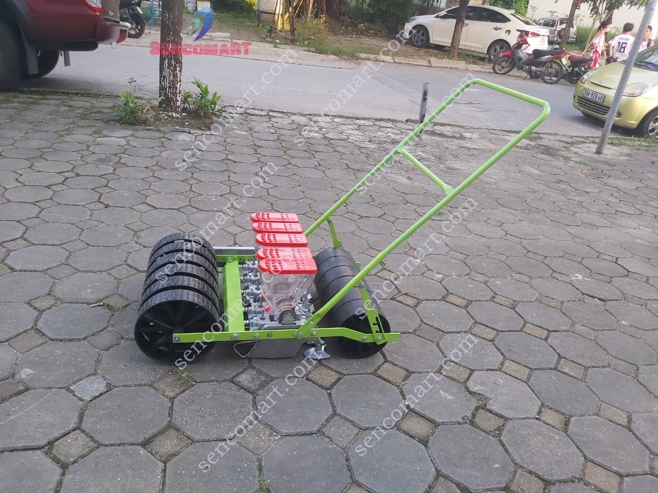 BÁN MÁY GIEO HẠT HOA, RAU CẢI 3 HÀNG TẶNG KÈM PHỤ KIỆN
